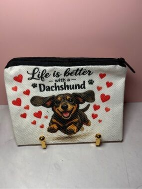 🐾 Life Is Better With A Dachshund Zippered Pouch